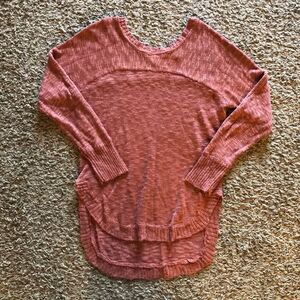 Pink Rose Tunic Knit Sweater